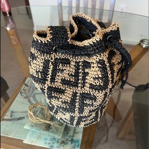Raffia Fendi bag